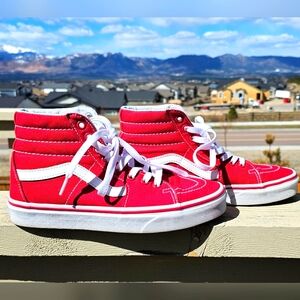 EUC like new Red Hightop VANS